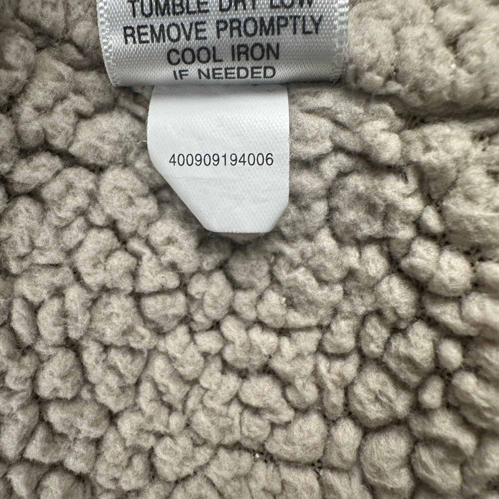 Sonoma Vest Womens XL Life Style Olive Green Sherpa Lined Hooded Utility - Picture 10 of 12